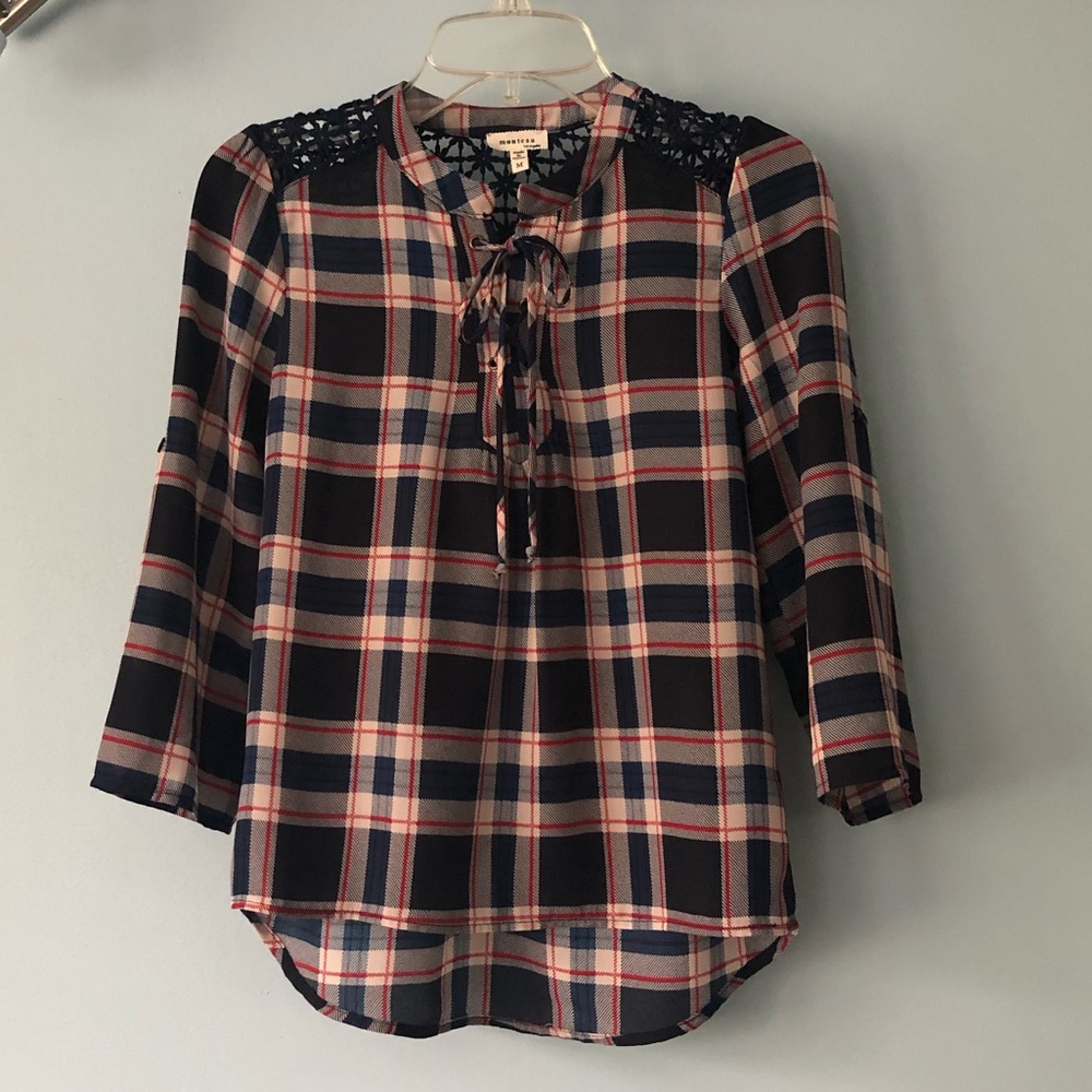🔴 5/$25 ~ Girl’s Plaid Blouse